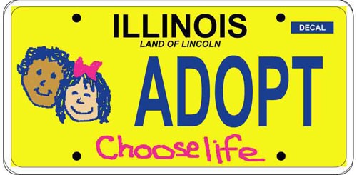 Choose Life License Plates in Illinois