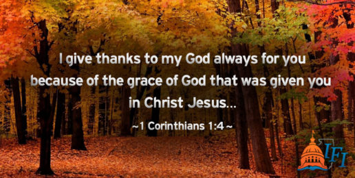 Giving Thanks to God for YOU