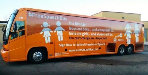 #FreeSpeechBus Vandalized in New York City