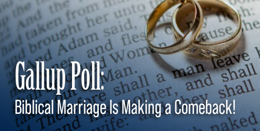 Gallup Poll: Biblical Marriage Is Making a Comeback!