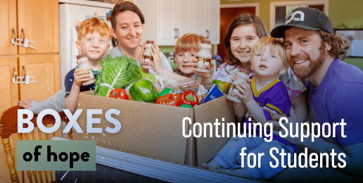 Continuing Support for Students with Boxes of Hope