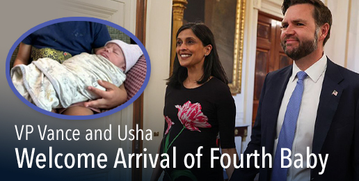 VP Vance and Usha Welcome Arrival of Fourth Baby